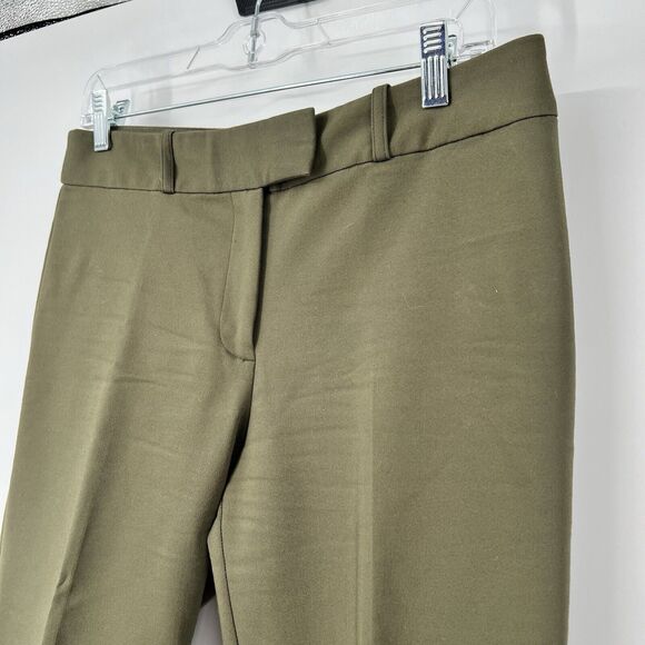 Women's 6 Liz Claiborne Career Emma Classic Stretch Dress Pants Olive Green - Picture 2 of 10